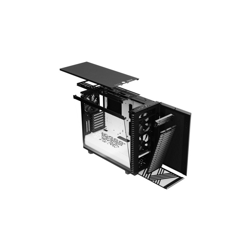Fractal Design Define 7 Black/White TG Clear Tint, Tower-Gehäuse(schwarz/weiß, Tempered Glass)