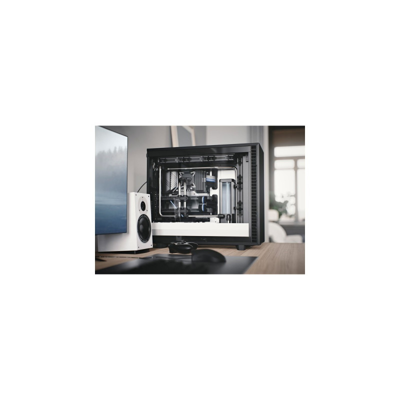 Fractal Design Define 7 Black/White TG Clear Tint, Tower-Gehäuse(schwarz/weiß, Tempered Glass)