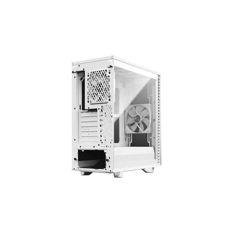 Fractal Design Define 7 Compact White TG Light Tint, Tower-Gehäuse(weiß, Tempered Glass)