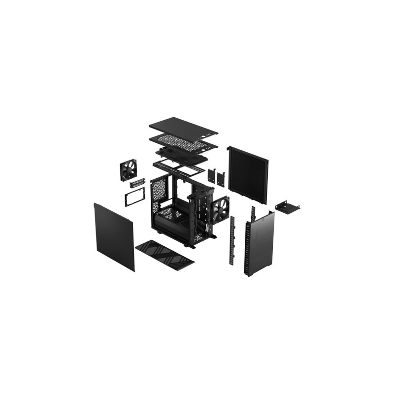 Fractal Design Define 7 Nano Black Solid, Tower-Gehäuse(schwarz)