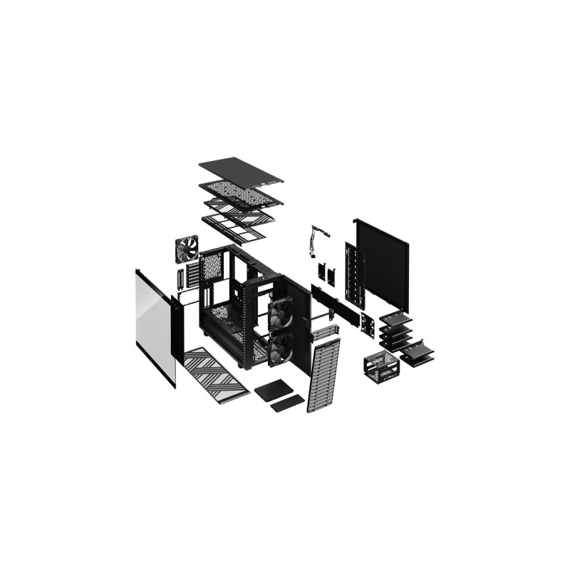 Fractal Design Define 7 TG Dark Tint, Tower-Gehäuse(schwarz, Tempered Glass)