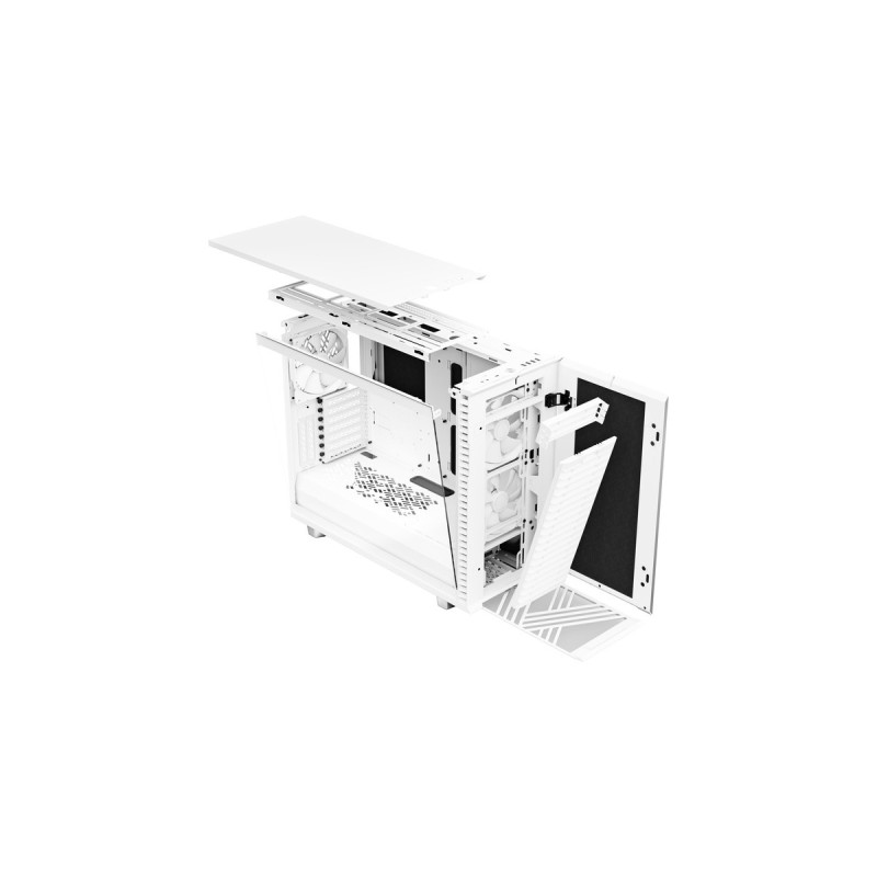 Fractal Design Define 7 White TG Clear Tint, Tower-Gehäuse(weiß, Tempered Glass)