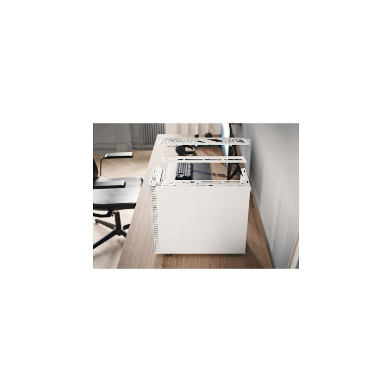 Fractal Design Define 7 White TG Clear Tint, Tower-Gehäuse(weiß, Tempered Glass)