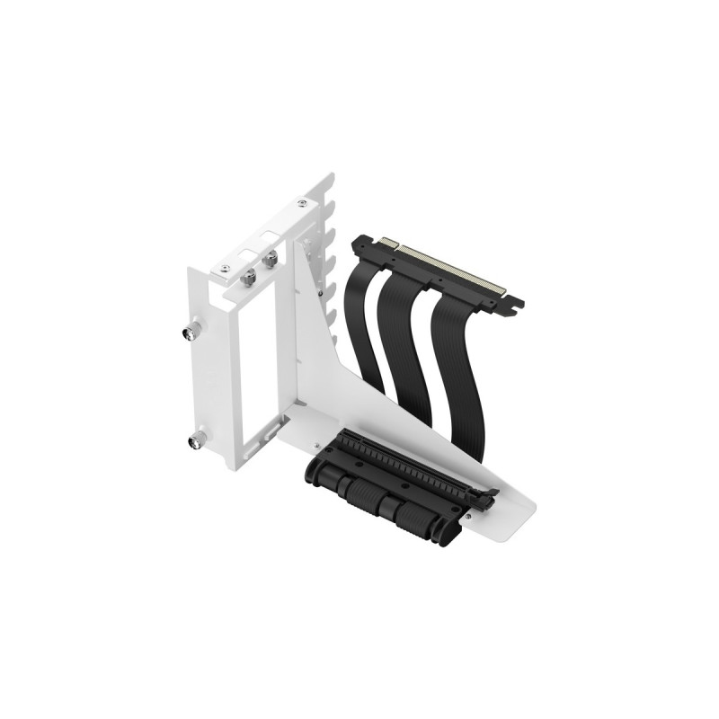 Fractal Design Flex 2 PCIe 4.0 x16 White, Halterung + Verlängerungskabel(weiß/schwarz, 19,5cm)