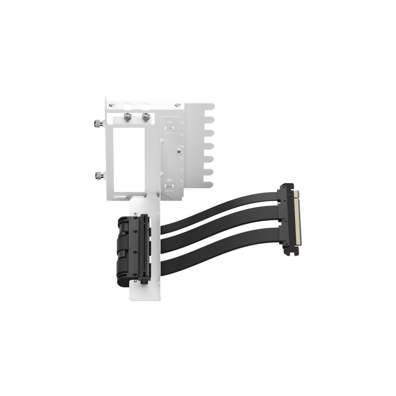 Fractal Design Flex 2 PCIe 4.0 x16 White, Halterung + Verlängerungskabel(weiß/schwarz, 19,5cm)