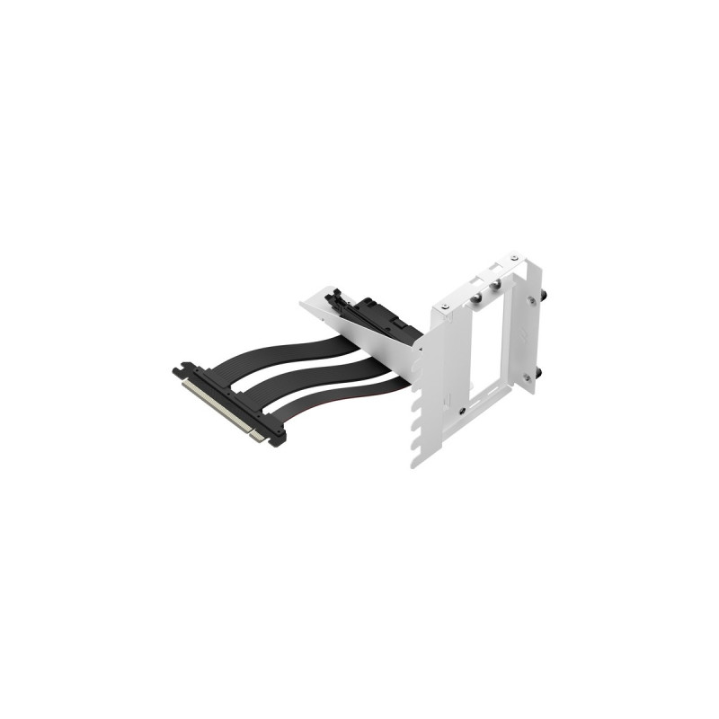 Fractal Design Flex 2 PCIe 4.0 x16 White, Halterung + Verlängerungskabel(weiß/schwarz, 19,5cm)