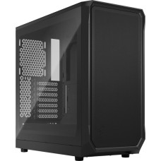 Fractal Design Focus 2 Black TG Clear Tint, Tower-Gehäuse(schwarz, Tempered Glass)