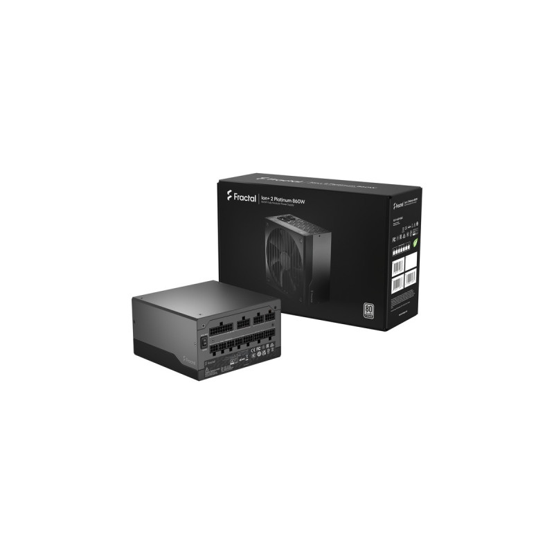 Fractal Design ION+ 2 Platinum 860W, PC-Netzteil(schwarz, 6x PCIe, Kabel-Management, 860 Watt)