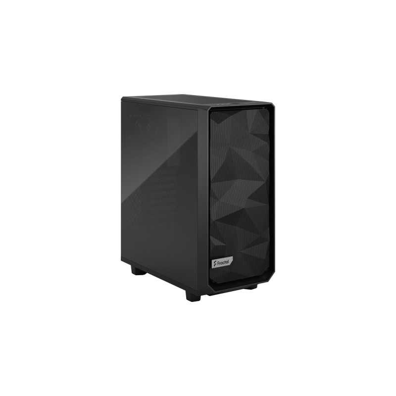 Fractal Design Meshify 2 Compact Black TG Dark Tint, Tower-Gehäuse(schwarz, Tempered Glass)