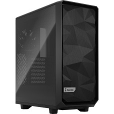 Fractal Design Meshify 2 Compact Black TG Light Tint, Tower-Gehäuse(schwarz, Tempered Glass)