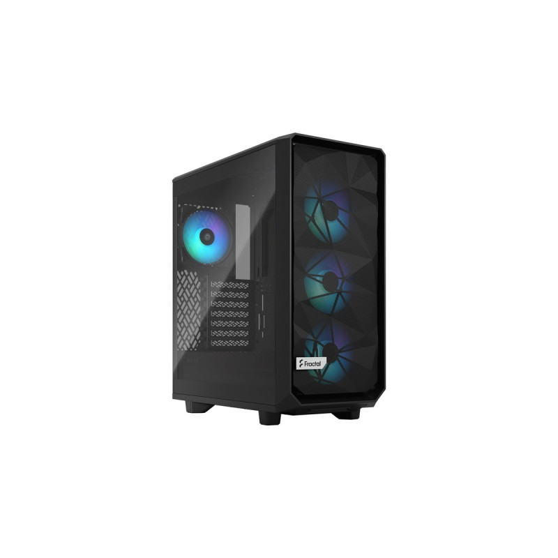 Fractal Design Meshify 2 Compact Lite RGB Black TG Light tint, Tower-Gehäuse(schwarz, Tempered Glass)