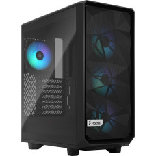 Fractal Design Meshify 2 Compact RGB Black TG Light Tint, Tower-Gehäuse(schwarz, Tempered Glass)
