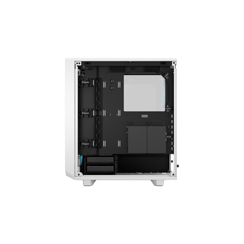 Fractal Design Meshify 2 Compact RGB White TG Clear Tint, Tower-Gehäuse(weiß, Tempered Glass)