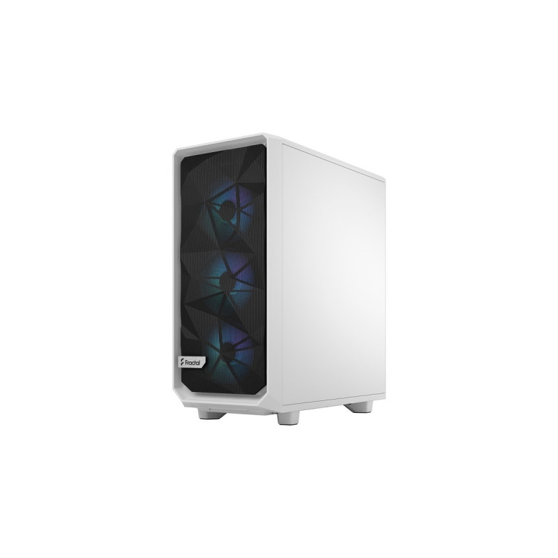 Fractal Design Meshify 2 Compact RGB White TG Clear Tint, Tower-Gehäuse(weiß, Tempered Glass)