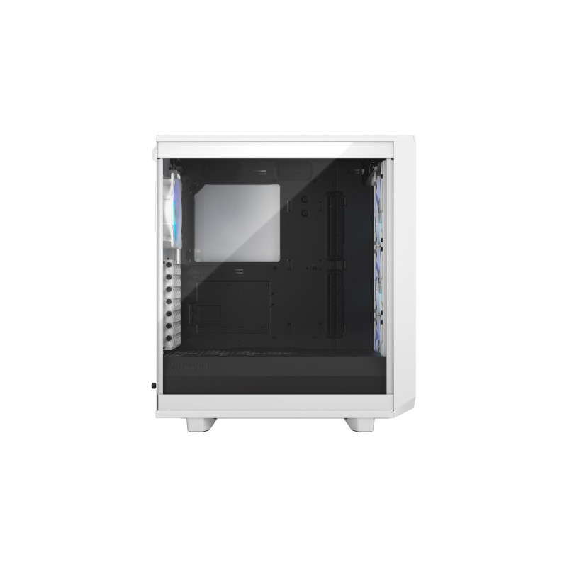Fractal Design Meshify 2 Compact RGB White TG Clear Tint, Tower-Gehäuse(weiß, Tempered Glass)