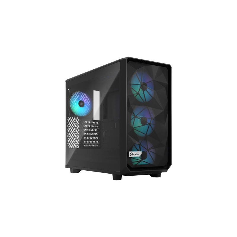 Fractal Design Meshify 2 Lite RGB Black TG Light Tint, Tower-Gehäuse(schwarz, Outlet)
