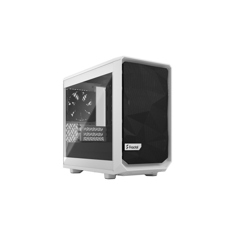 Fractal Design Meshify 2 Nano White TG clear tint, Tower-Gehäuse(weiß, Tempered Glass)