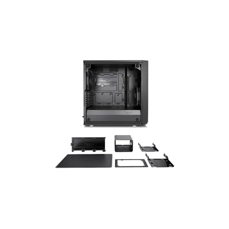 Fractal Design Meshify C Mini – Dark TG, Tower-Gehäuse(schwarz, Window-Kit)