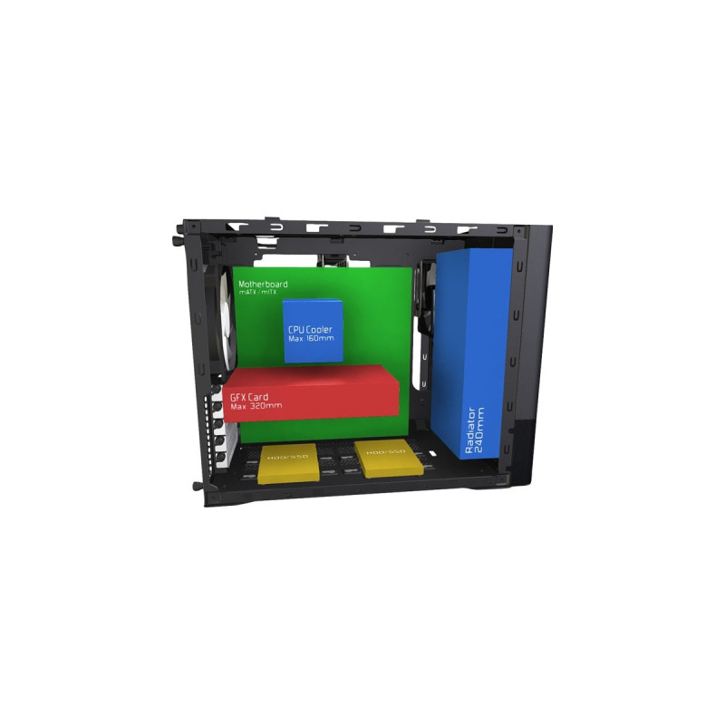 Fractal Design Node 804, Cube-Gehäuse(schwarz)