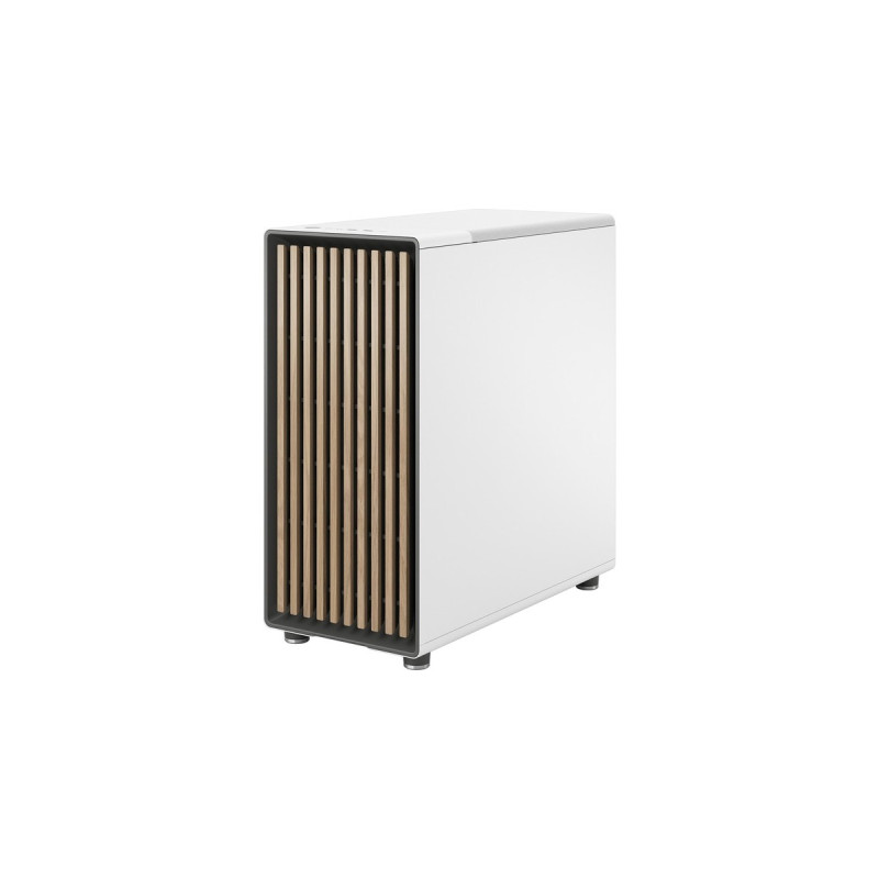 Fractal Design North Chalk White TG Clear, Tower-Gehäuse(weiß, Tempered Glass-Version)