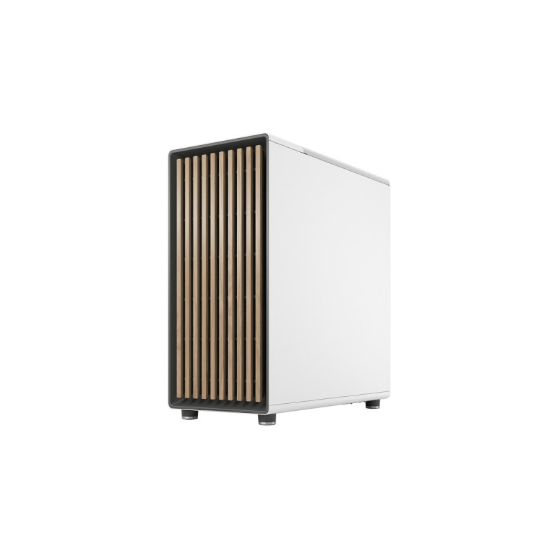 Fractal Design North Chalk White TG Clear, Tower-Gehäuse(weiß, Tempered Glass-Version)