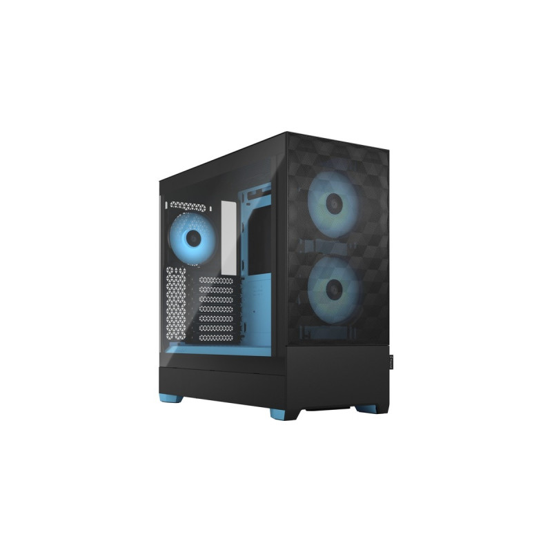 Fractal Design Pop Air RGB Cyan Core TG Clear Tint, Tower-Gehäuse(schwarz/hellblau)