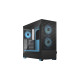 Fractal Design Pop Air RGB Cyan Core TG Clear Tint, Tower-Gehäuse(schwarz/hellblau)