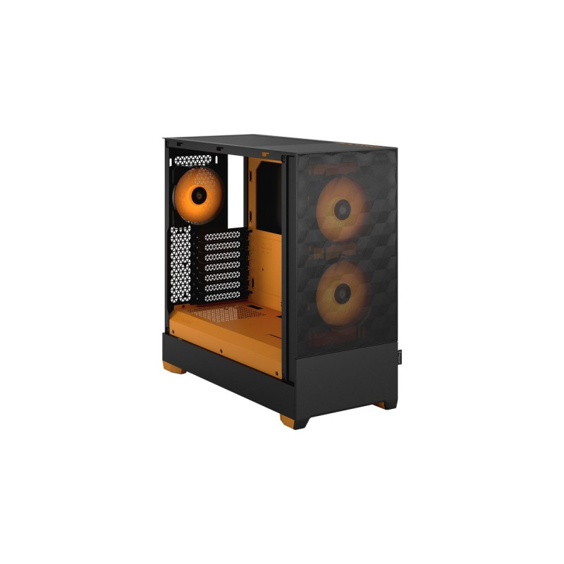 Fractal Design Pop Air RGB Orange Core TG Clear Tint, Tower-Gehäuse(schwarz/orange)