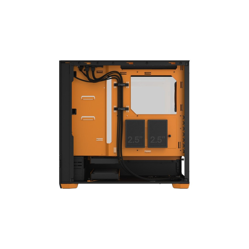 Fractal Design Pop Air RGB Orange Core TG Clear Tint, Tower-Gehäuse(schwarz/orange)