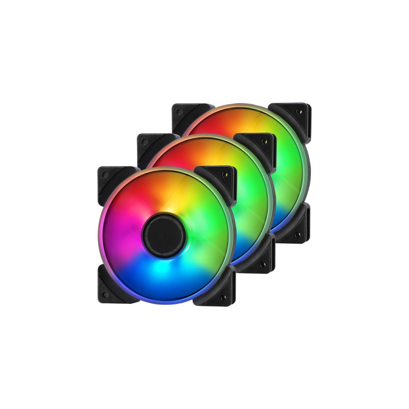 Fractal Design Prisma AL-12 3P ARGB, Gehäuselüfter(weiß/transparent, 3er Pack)