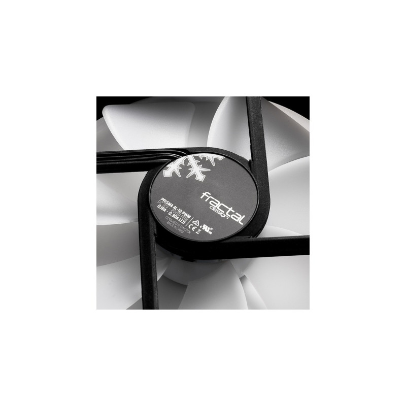 Fractal Design Prisma AL-12 PWM 3P ARGB, Gehäuselüfter(weiß/transparent, 3er Pack)