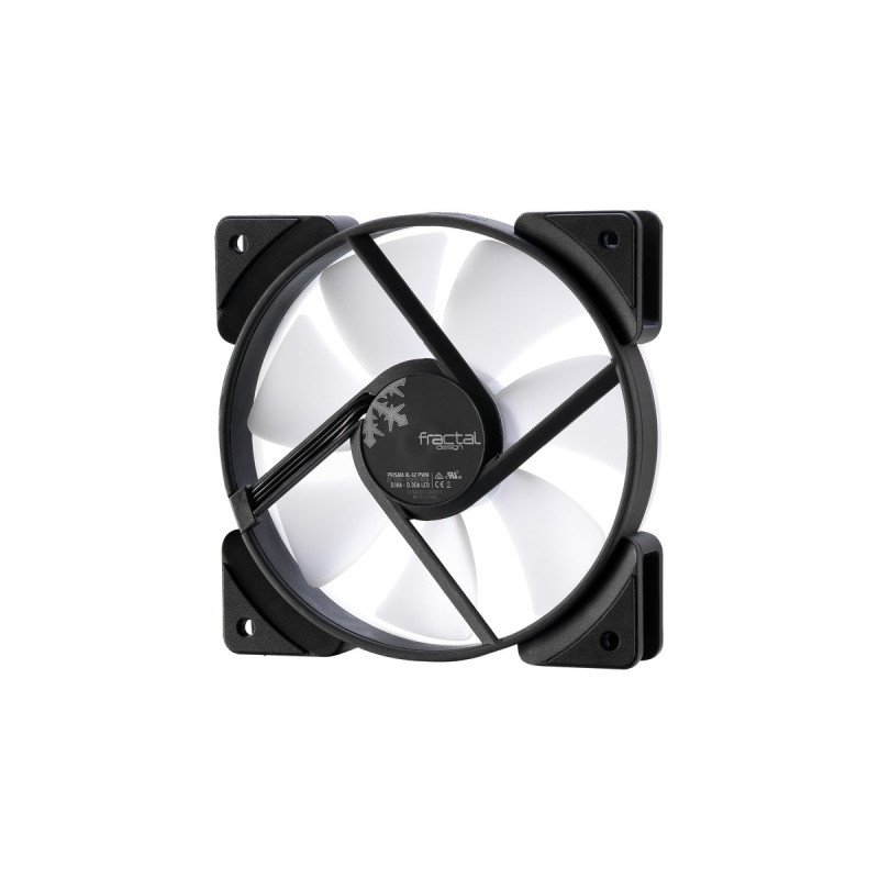Fractal Design Prisma AL-12 PWM ARGB , Gehäuselüfter(weiß/transparent, Einzellüfter)