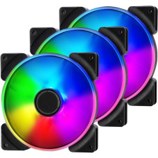 Fractal Design Prisma AL-14 PWM 3P ARGB, Gehäuselüfter(weiß/transparent, 3er Pack)