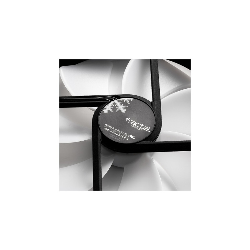 Fractal Design Prisma AL-14 PWM 3P ARGB, Gehäuselüfter(weiß/transparent, 3er Pack)