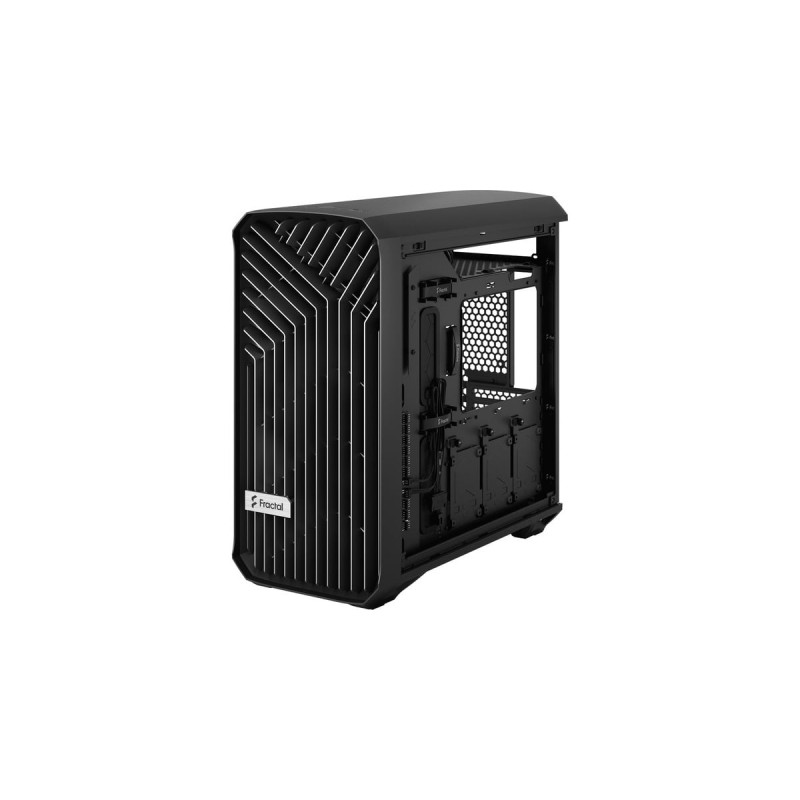 Fractal Design Torrent Compact Black Solid, Tower-Gehäuse(schwarz, Seitenteile aus Stahl)