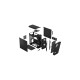 Fractal Design Torrent Compact Black Solid, Tower-Gehäuse(schwarz, Seitenteile aus Stahl)