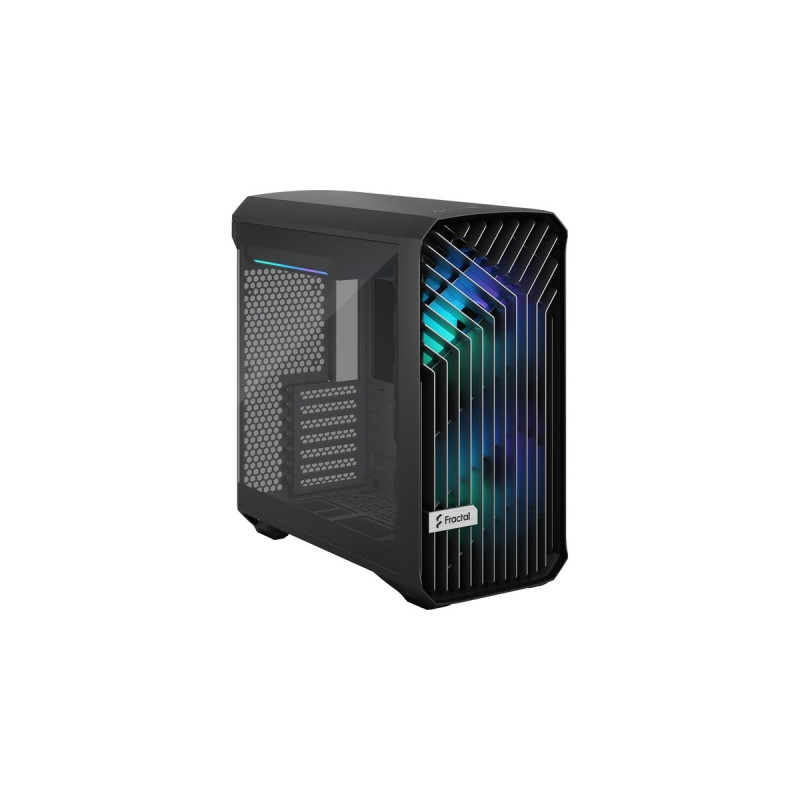 Fractal Design Torrent Compact RGB Black TG Light Tint, Tower-Gehäuse(schwarz, Tempered Glass)