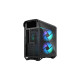 Fractal Design Torrent Compact RGB Black TG Light Tint, Tower-Gehäuse(schwarz, Tempered Glass)