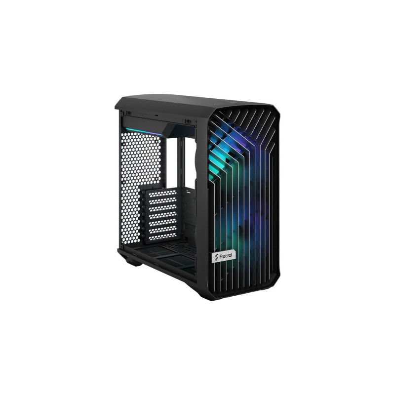 Fractal Design Torrent Compact RGB Black TG Light Tint, Tower-Gehäuse(schwarz, Tempered Glass)