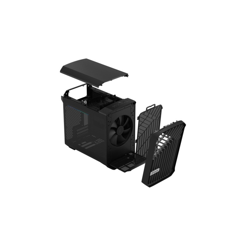 Fractal Design Torrent Nano Black TG Dark Tint, Tower-Gehäuse(schwarz, Tempered Glass)