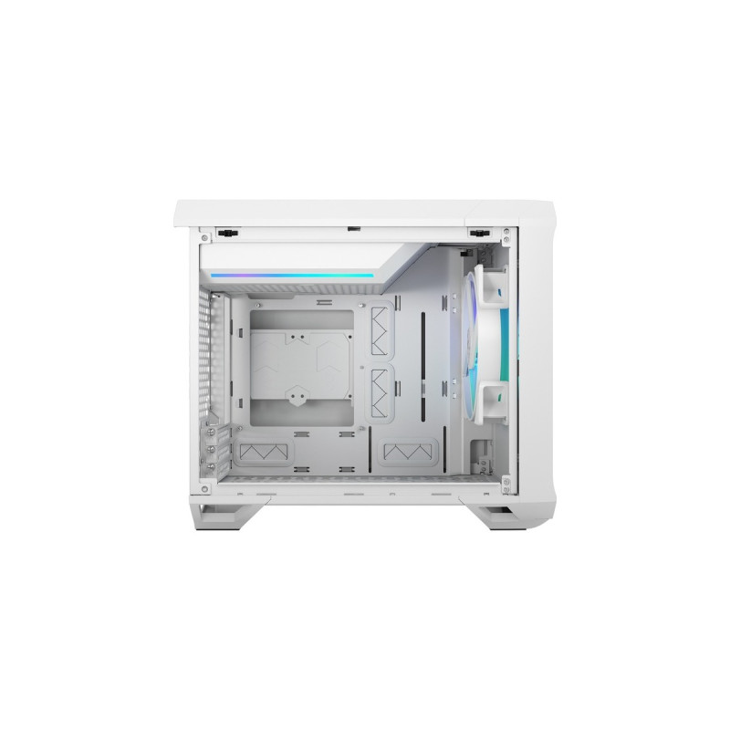 Fractal Design Torrent Nano RGB White TG Light Tint, Tower-Gehäuse(weiß, Tempered Glass)