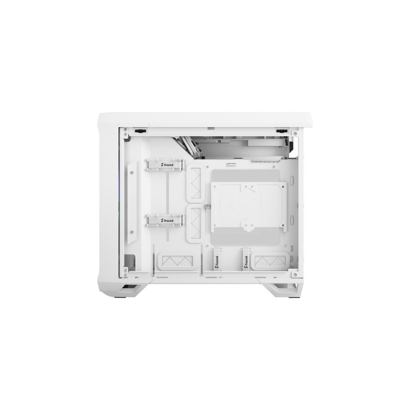 Fractal Design Torrent Nano RGB White TG Light Tint, Tower-Gehäuse(weiß, Tempered Glass)