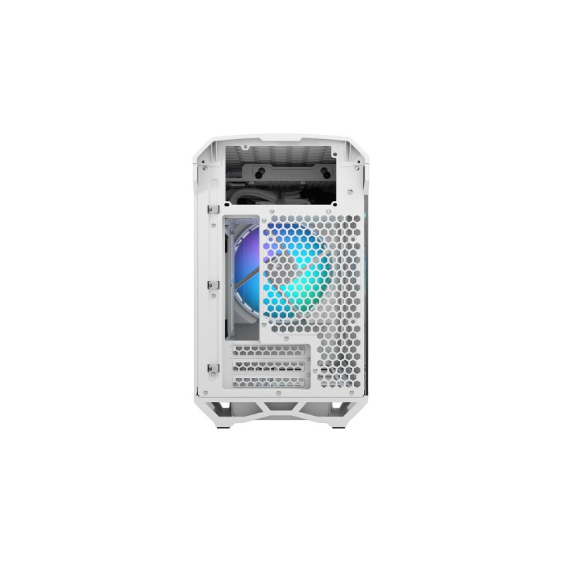 Fractal Design Torrent Nano RGB White TG Light Tint, Tower-Gehäuse(weiß, Tempered Glass)