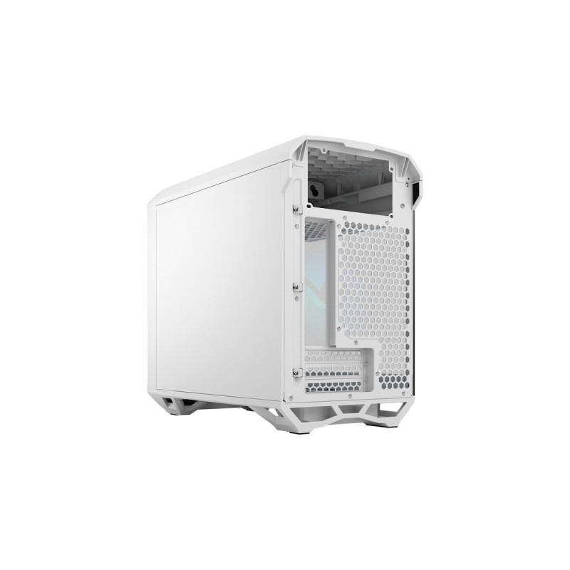 Fractal Design Torrent Nano RGB White TG Light Tint, Tower-Gehäuse(weiß, Tempered Glass)