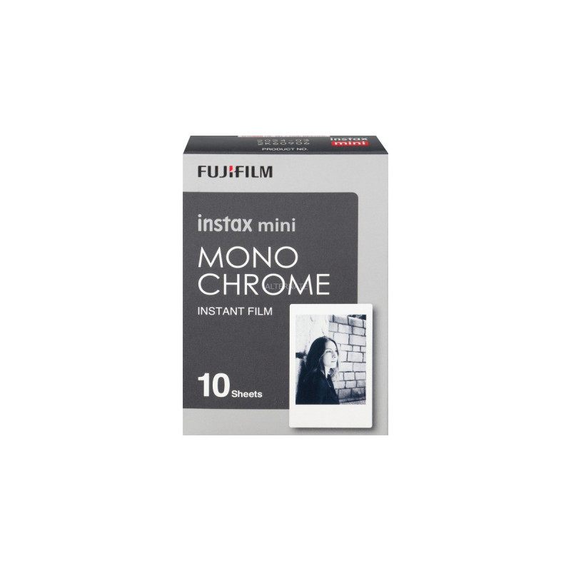 Fujifilm Instax Mini Instant Monochrome, Fotopapier(10 Blatt, 62 x 46 mm)