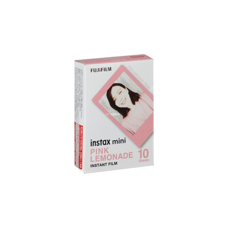 Fujifilm Instax Mini Instant Pink Lemonade, Fotopapier(10 Blatt, 62 x 46 mm)