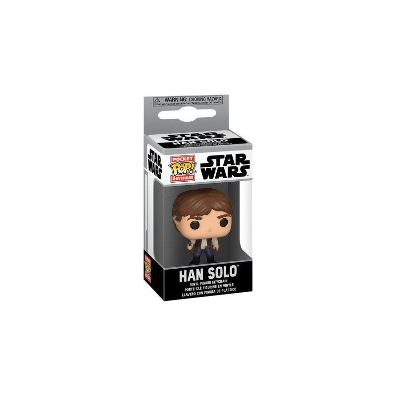 Funko POP! Schlüsselanhänger Star Wars - Han Solo, Spielfigur(7,6 cm)