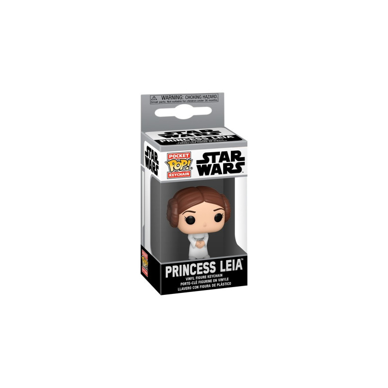 Funko POP! Schlüsselanhänger Star Wars - Princess Leia, Spielfigur(7,6 cm)