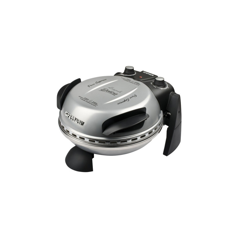 G3 Ferrari Delizia Pizzaofen G1000606(silber, 1.200 Watt, für Pizza Ø 31cm)