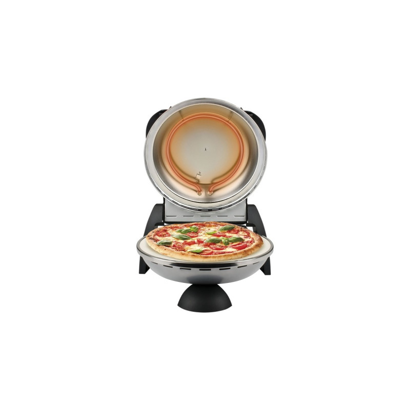 G3 Ferrari Delizia Pizzaofen G1000606(silber, 1.200 Watt, für Pizza Ø 31cm)